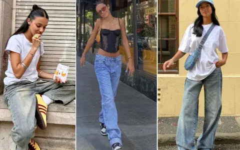 Los jeans baggy siguen siendo uno de los protagonistas de la nueva temporada