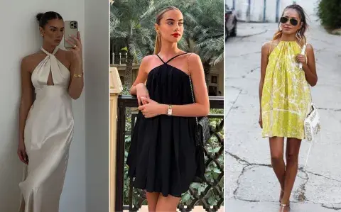 Halter dress: el vestido que tenés que tener para las fiestas de fin de año