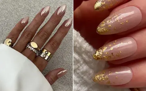 10 diseños de uñas elegantes y con brillos ideales para Año Nuevo