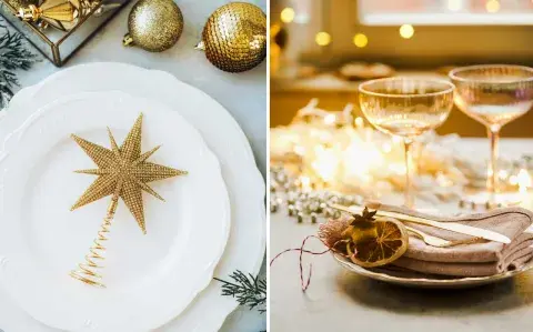 10 ideas para sumar el color dorado a tu mesa de Año Nuevo 10 ideas para sumar el color dorado a tu mesa de Año Nuevo