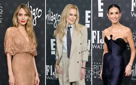 Todo el glamour del cine y la TV de Hollywood en la red carpet de los Critics Choice 2025