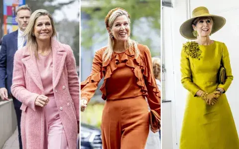 No hay nada como un look monocromático y Máxima lo sabe: así marca tendencia la reina