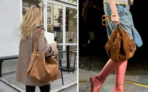 Bolsos y carteras de gamuza, el nuevo ítem de moda que te va a enamorar