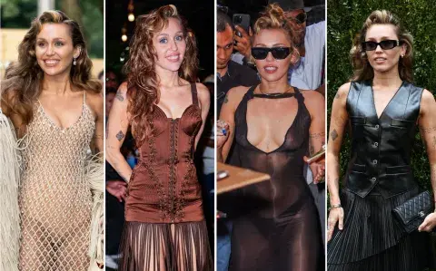 Los looks de Miley Cyrus que confirman las tendencias más jugadas en vestidos de fiesta