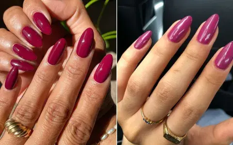 Berry nails: las uñas color vino que son furor este invierno