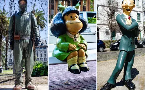 Mafalda, El Eternauta y más: un recorrido por esculturas en CABA Mafalda, El Eternauta y más: un recorrido por esculturas en CABA