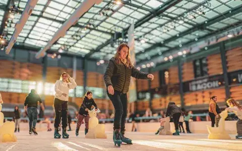 La pista de hielo del Abasto Shopping La pista de hielo del Abasto Shopping