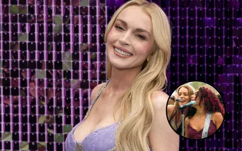 Así fue el impactante look con el que Lindsay Lohan homenajeó Un viernes de locos