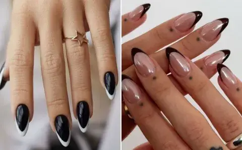 Francesitas negras: el diseño de uñas súper clásico que se reinventa esta temporada Francesitas negras: el diseño de uñas súper clásico que se reinventa esta temporada