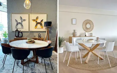 Adiós a las mesas rectangulares: el modelo tendencia en las redes para ambientar tu living Adiós a las mesas rectangulares: el modelo tendencia en las redes para ambientar tu living