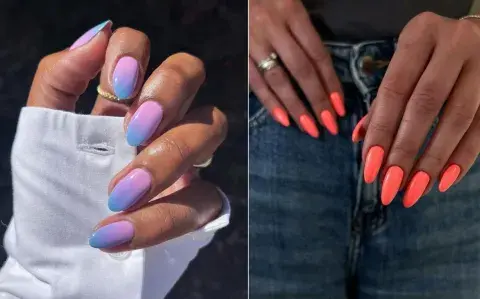 7 diseños de uñas neón y con esmalte fluorescente con inspiración en los noventa
