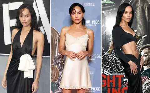 Zoë Kravitz impacta con sus diferentes looks las alfombras rojas de su nueva película