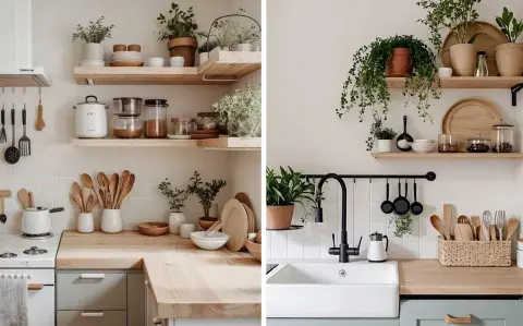 6 ideas para organizar cocinas pequeñas y hacerlas mucho más lindas y funcionales