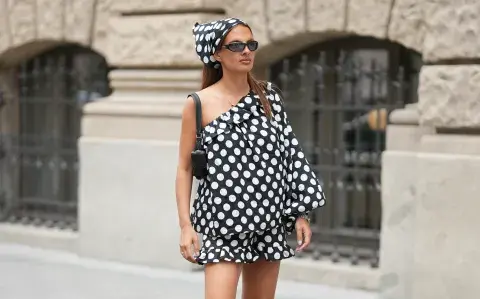 Polka dots: el estampado tendencia que adoran las celebrities y se vio en New York Fashion Week