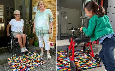 La abuela LEGO: la alemana que convierte bloques de juguete en rampas de acceso