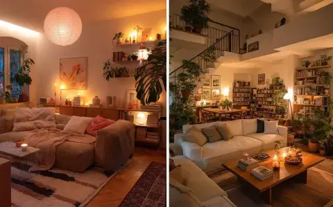 Ni rieles ni dicroicas: 10 ideas de iluminación para renovar tu living en 2025
