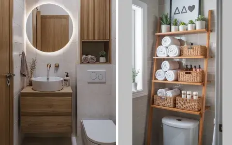 Adiós a los botiquines: ideas simples para organizar baños pequeños