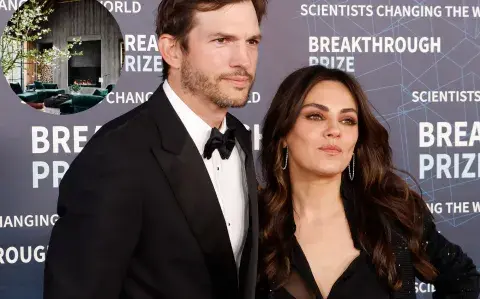 La casa sustentable de Mila Kunis y Ashton Kutcher: madera resistente y aires de granja