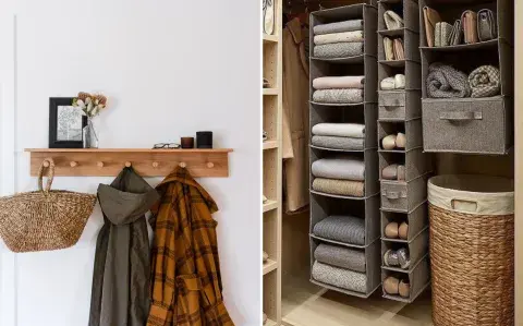 Mini vestidores: 10 ideas fáciles para ordenar sin placares grandes