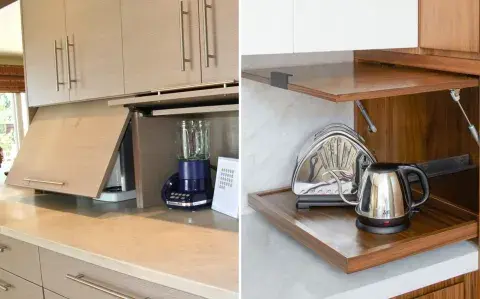 Optimizá tu cocina con estantes deslizantes para pequeños electrodomésticos Optimizá tu cocina con estantes deslizantes para pequeños electrodomésticos