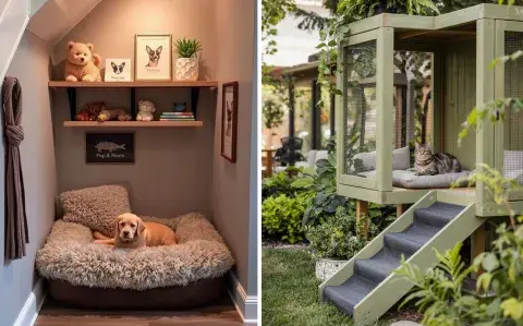 Mini espacios para mascotas: rincones para gatos y perros sin perder estilo Mini espacios para mascotas: rincones para gatos y perros sin perder estilo