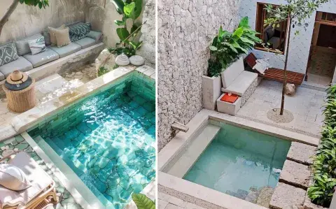 Mini piletas para tu jardín: 7 ideas para inspirarte  Mini piletas para tu jardín: 7 ideas para inspirarte