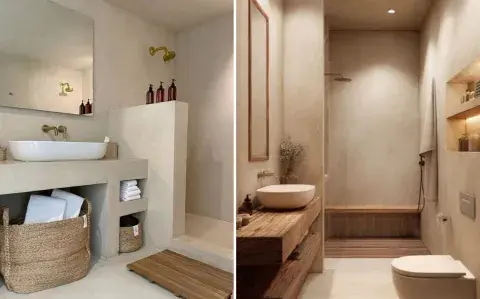 Adiós a los azulejos: los nuevos materiales que transforman el baño