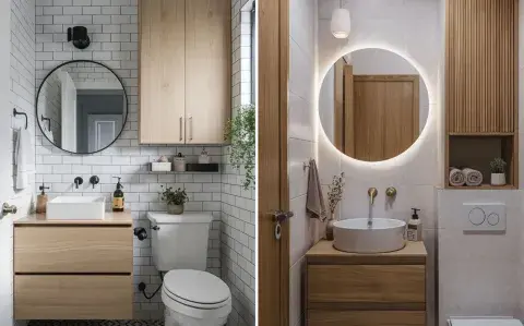 Mini baños sin bidet: 5 ideas para aprovechar el espacio con estilo