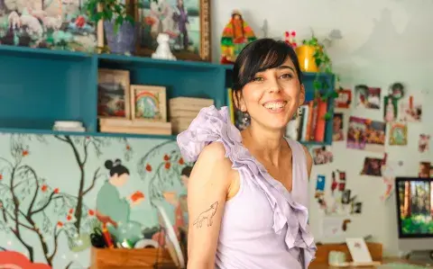 La casa-taller de una artista en Olivos: un hogar lleno de color y diseño