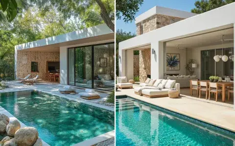 Adiós a las luces en la pileta: la tendencia minimalista que dominará el 2026