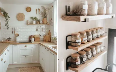 Mini estantes de cocina: ideas para aprovechar mejor el espacio