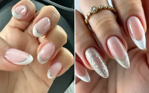 Clásicas y elegantes: 7 diseños de francesitas con brillo perfectas para fin de año Clásicas y elegantes: 7 diseños de francesitas con brillo perfectas para fin de año