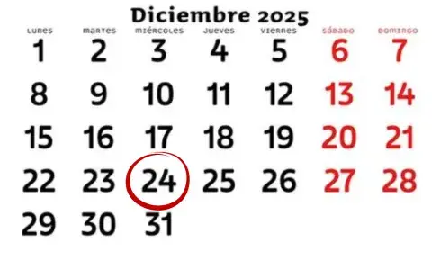 Navidad 2025: ¿es feriado el miércoles 24? Navidad 2025: ¿es feriado el miércoles 24?