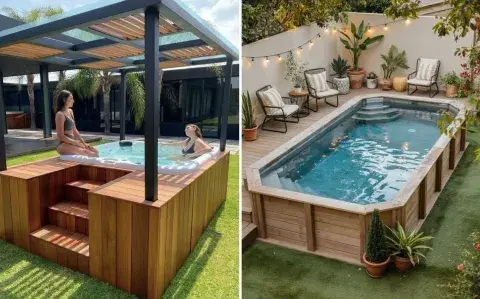 La tendencia que suma una pileta sin entrar en obra, ideal para patios chicos La tendencia que suma una pileta sin entrar en obra, ideal para patios chicos