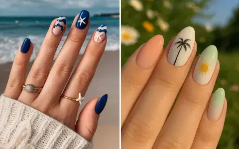 Uñas marinas: 5 estilos que se usarán en 2026 Uñas marinas: 5 estilos que se usarán en 2026