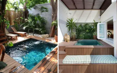 Mini piletas elevadas con deck: 4 ejemplos inspiradores Mini piletas elevadas con deck: 4 ejemplos inspiradores