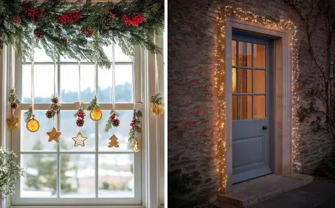 Navidad al aire libre: ideas deco con guirnaldas para balcones y patios