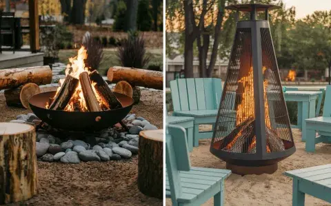 Fogoneros móviles: la tendencia que transforma tu espacio exterior junto a la pileta