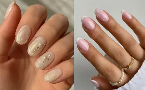 Uñas de perlas: los diseños más elegantes para las fiestas Uñas de perlas: los diseños más elegantes para las fiestas
