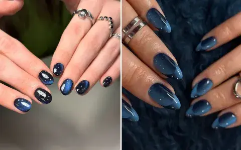 Blue nails: los mejores diseños con el color más elegante del 2026 Blue nails: los mejores diseños con el color más elegante del 2026