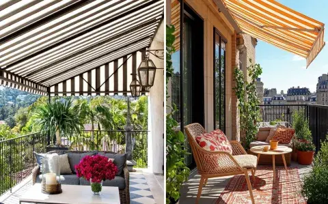 Balcones con toldos: cómo diseñar espacios con sombra para el verano