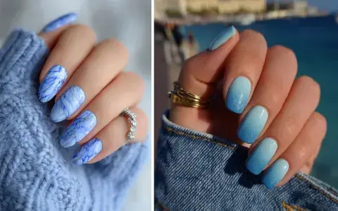Light Blue Nails: los diseños con los colores tendencia de Pinterest para 2026