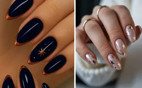 Uñas con estrellas: la tendencia de 2026 que ilumina tus manos Uñas con estrellas: la tendencia de 2026 que ilumina tus manos