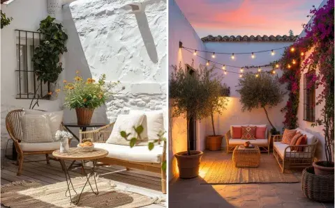 Mini patios con aire mediterráneo: 5 ideas para lugares chicos