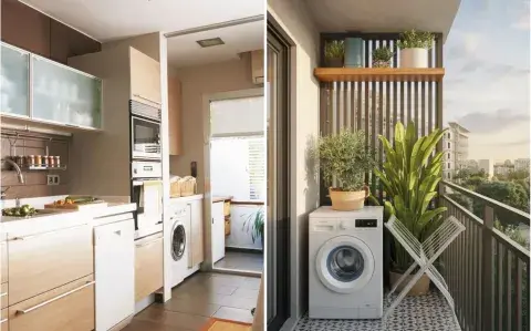 Lavaderos invisibles: cómo integrarlos sin que invadan la casa Lavaderos invisibles: cómo integrarlos sin que invadan la casa