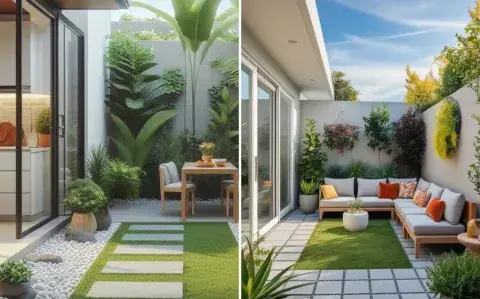 Ideas inteligentes para disfrutarmejor de tu mini patio con césped sintético