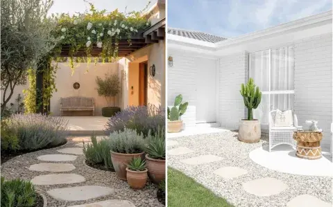 Mini patios con piedras: ideas para darles onda y estilo