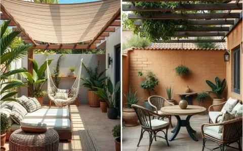 Patios con sombra: cómo lograr un rincón fresco en tu casa