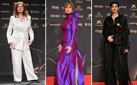 De Dolores Fonzi a Susan Sarandon, los looks en la alfombra roja de los Premios Goya 2026