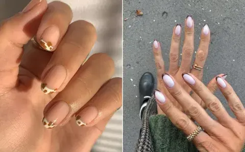 10 diseños de uñas francesas originales para usar en marzo y anticipar el otoño 10 diseños de uñas francesas originales para usar en marzo y anticipar el otoño